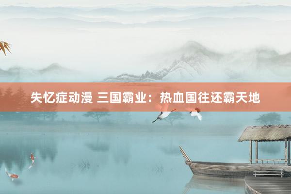 失忆症动漫 三国霸业：热血国往还霸天地